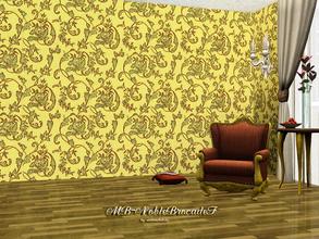Sims 3 — MB-NobleBrocadeF by matomibotaki — Elegant brocade pattern with 3 recolorable palettes, to find under - Fabric