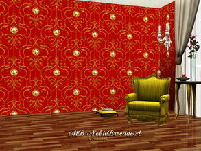 Sims 3 — MB-NobleBrocadeA by matomibotaki — Elegant brocade pattern with 3 recolorable palettes, to find under - Fabric