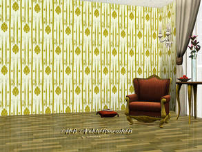 Sims 3 — MB-NobleBrocadeB by matomibotaki — Elegant brocade pattern with 3 recolorable palettes, to find under - Fabric