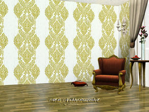 Sims 3 — MB-NobleBrocadeC by matomibotaki — Elegant brocade pattern with a strong used touch and 3 recolorable palettes,