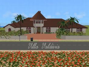 Sims 2 — Villa Valdivia by millyana — This sprawling hacienda style mansion looks nice in Veronaville. Miguel Mercurio, a