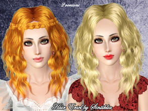 Sims 3 — Sintiklia - Female hair Ersel by SintikliaSims — For T/YA/A female sims 2 variants with braid and without