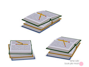 Sims 3 — Sale Book Pile Mesh by DOT — Sale Book Pile Mesh by DOT of The Sims Resource