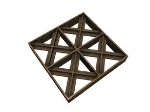 Sims 3 — Floor Modifier - Metal Truss by Cyclonesue — A special 'rug' that turns your floor-tiles into a metal truss