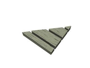Sims 3 — Floor Modifier - Loose Plank Boards (diagonal - right) by Cyclonesue — A special 'rug' that turns your