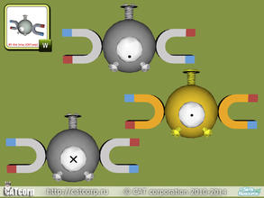 Sims 3 — Pokemon Magnemite by CATcorp by CATcorp — Do not reupload to another sites! Recolorable Outdoor - Miscellaneous