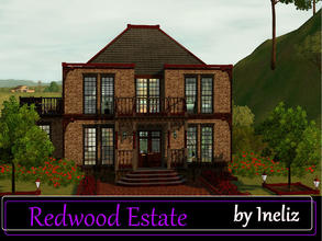 Sims 3 — Redwood Estate by Ineliz — For a perfect little family house, your sims can stop their search with Redwood