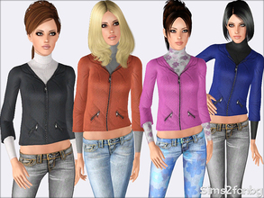 Sims 3 — 379 - Fall set by sims2fanbg — .:379 - Fall set:. Items in this Set: Top with jacket in 3 recolors,Custom