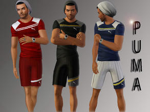 Sims 3 — Puma Tshirts by flower_love2 — This is a set from Puma selection, t-shirts. Can be used for