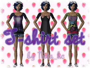 Sims 2 — T-shirt set 2 by Nita_hc — - 3 T-shirts by Nita_hc