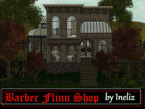 Sims 3 — Barber Flinn Shop by Ineliz — When your sims feel like they need a stylish makeover, they should stop by Barber