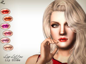 Sims 3 — Love Letters Lip Gloss by zodapop — Lovely lip gloss for your sims. ~ Custom launcher and CAS thumbnail ~ 3