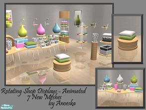 Sims 2 — Rotating Shop Displays by AnoeskaB — Add-on for the Shop till you drop set, consisting of 7 new meshes, all