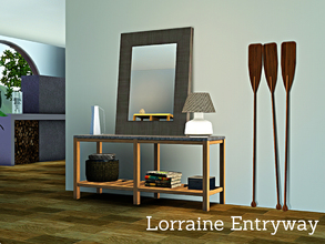 Sims 3 — Lorraine Entryway by Angela — Lorraine Entryway, a modern contemporary console with decorative items to make