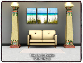Sims 3 — Take Me To Paradise_Triptych II by Xodess — This is part of my 'PARADISE_PAINTING SET'... in game it can be