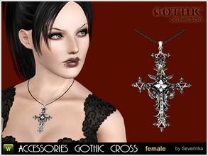 Sims 3 — Gothic Illuminati cross  by Severinka_ — Female accessory - Grand Cross of the Illuminati, a symbol of the