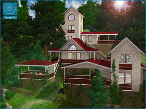 Sims 3 — Rise Up 'Fully Furnished' by brandontr — This house is a part of nature. I'm sure you'll like playing with your