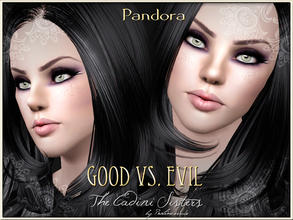 Sims 3 — Pandora Cadini by Pralinesims — Pandora Cadini, beautiful sim with black hair and green eyes! :) You MUST have