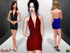 Sims 3 — Special Night Dress by RedCat — For your special night on your valentines day. 1 Recolorable Channel. 3