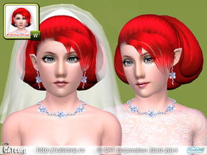 Sims 3 — fa hair 002 by CATcorp by CATcorp — Do not reupload to another sites! 