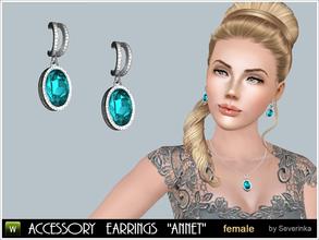 Sims 3 — Accessory Earrings ANNET by Severinka_ — Earrings 'ANNET' in the style of 'Elegant classic'. Earrings adorned