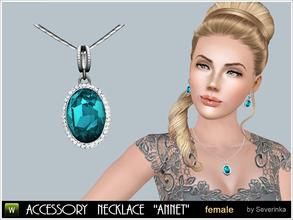 Sims 3 — Accessory Necklace ANNET by Severinka_ — Necklace 'ANNET' in the style of 'Elegant classic'. Necklace adorned
