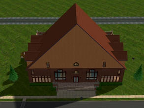 Sims 2 — Country Club Dorms (6 Rooms) by Jeaujeau2 — There is much to distract Sims from going to class here in this 6