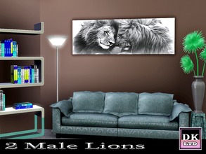 Sims 3 — 2 Male Lions by DK_LTD — Two beautiful male lions.