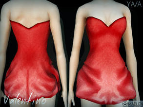 Sims 3 — Madlen Valentino Dress by MJ95 — Valentine's day special dress! Can be worn for everyday, formalwear. Two