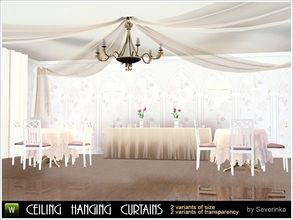 Sims 3 — &#1057;eiling canopy curtains by Severinka_ — Ceiling hanging curtains for decoration of restaurants, cafes,