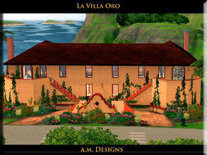 Sims 3 — La Villa Oro  by Screwtape — Come and explore the grand and glistening-golden walls of the modern Spanish