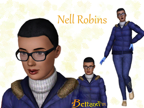 Sims 3 — Nell Robins by BeltaneFire — Nell Robins is a friendly and nice young adult. She isn't that slum but she doesn't