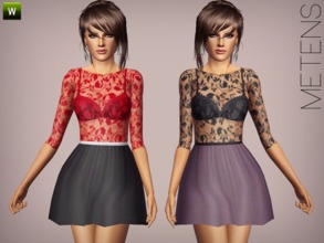 Sims 3 — Be My Valentine by Metens — New sexy dress for your simmies! They will for sure find love with this! - 3