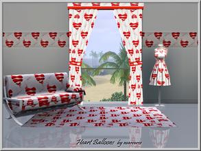 Sims 3 — Heart Balloons_marcorse by marcorse — Themed pattern: red and white Valentine balloons