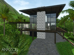 Sims 3 — Amazon by peskimus — Amazon is a house buried deep in the rainforest, the perfect getaway retreat, or permanent