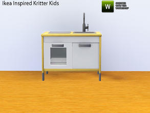Sims 3 — Ikea Inspired Ikea Kritter Kids Room Kids Stove by TheNumbersWoman — Inspired by IkeaTHIS IS A TOY. OVEN WORKS