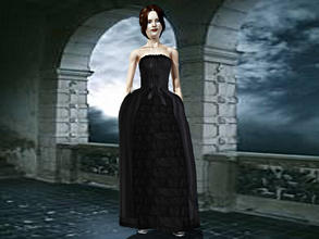 Sims 3 — Gothic Victorian dress Merline_T.D. by Sylvanes2 — Going to parties? Your sim is looking for an uniek dress that