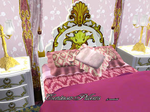 Sims 3 — MB-ContessaPillows by matomibotaki — MB-ContessaPillows, 3 pillows to place on the - ContessaBed - , 3