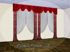 Sims 3 — MB-ContessaCurtains2 by matomibotaki — MB-ContessaCurtains2, 2x1 new curtains mesh with volant , wall high main