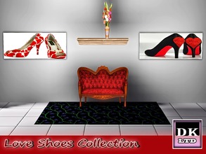 Sims 3 — Love Shoes Collection by DK_LTD — Pictures Of Stylish Shoes with love hearts.
