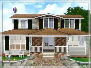 Sims 3 — V| 53 by vidia — This house is for your sim-families. It has 2 bedrooms (Adult/Kids), a bathroom and a study
