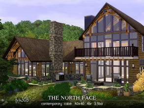 Sims 3 — The North Face by trin3032 — Mountain living at its modern finest! The North Face is a contemporary cabin on a