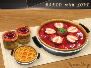 Sims 3 — Baked with Love - Decor Food by NynaeveDesign — All the objects in this set are decoration; sims can't interact