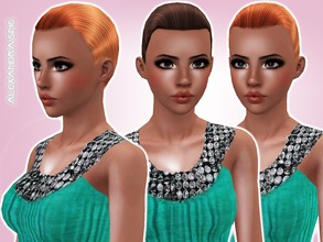 Sims 3 — Short and Slick Hair set by Alexandra_Sine — Short and Slick Hair Hairstyle for your female sims child through