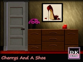 Sims 3 — Cherrys And A  Shoe. by DK_LTD — Stylish picture of a red shoe and some cherrys.