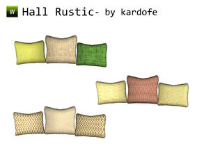 Sims 3 — kar_Rustic hall_Sofa cushions by kardofe — Sofa cushions