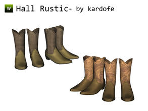 Sims 3 — kar_Rustic hall_boots by kardofe — boots by kardofe