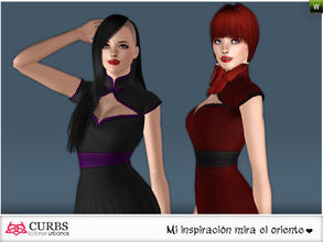 Sims 3 — curbs mini dress 08 by Colores_Urbanos — Everyday in 2 recolores, 2 recolorable area. valid for maternity!!!