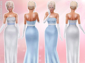 Sims 3 — Romantic Bridal Dress by Alexandra_Sine — Romantic Bridal Dress for your young-adult and adult female sims. Hope