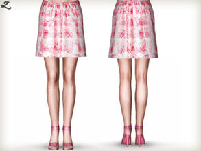 Sims 3 — Cotton Butterfly Print Skirt by zodapop — The ultimate in girly-chic, this printed skirt inspired by Valentino